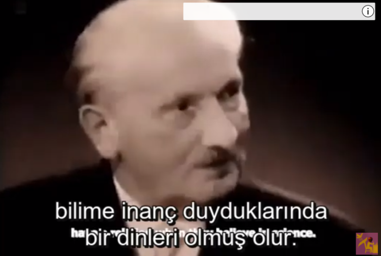Martin Heidegger – Din Üzerine (Video- Türkçe Altyazı)